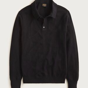 J. Crew Men’s Black 100% Cashmere Polo Sweater - NWT - Medium